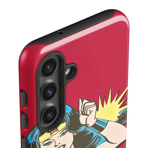 DC Comics Wonder Woman Vintage Action pose Galaxy S25 Impact Case